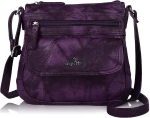 Angel Kiss Crossbody Bags for Women PU Leather Shoulder Handbag Ladies Purses and Handbag with adjustable Strap