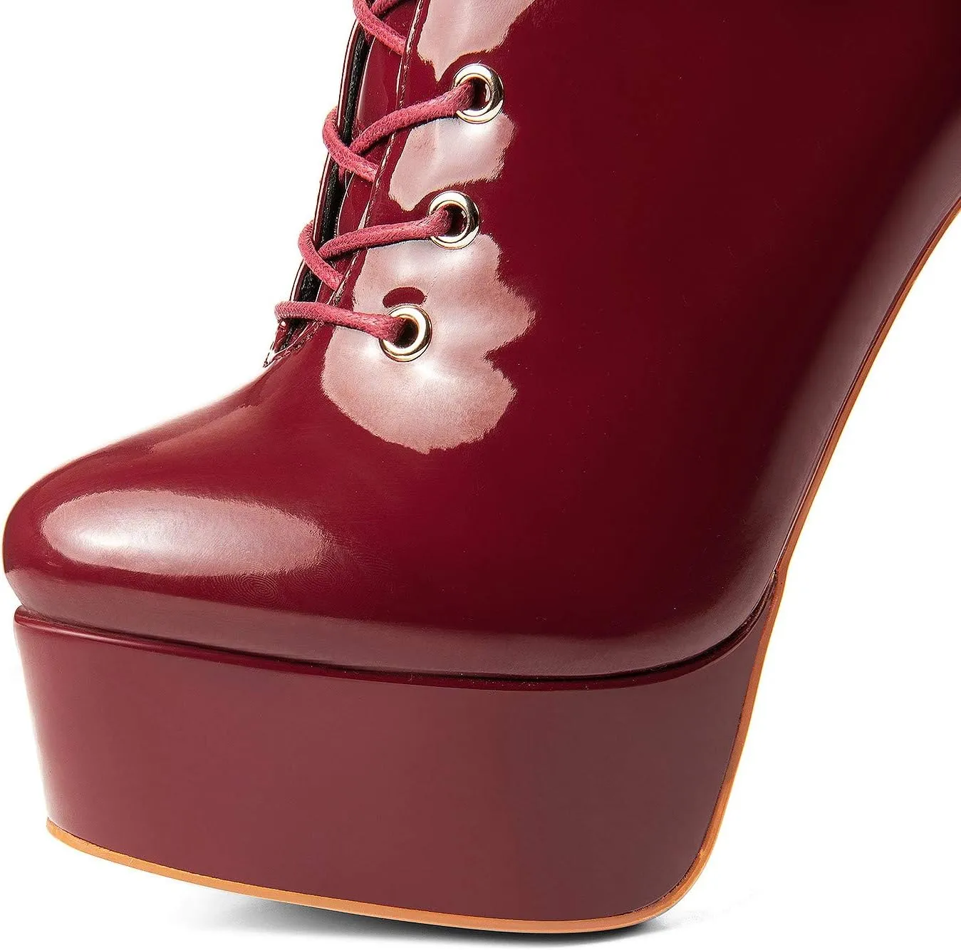 ANN CREEK Women's 'Niwen' Knee High Sexy Fashion Ultra High Stiletto Heels Platform Lace Up Boots