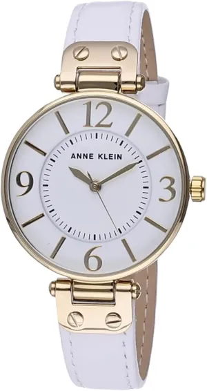 Anne Klein Women's Leather Strap Watch