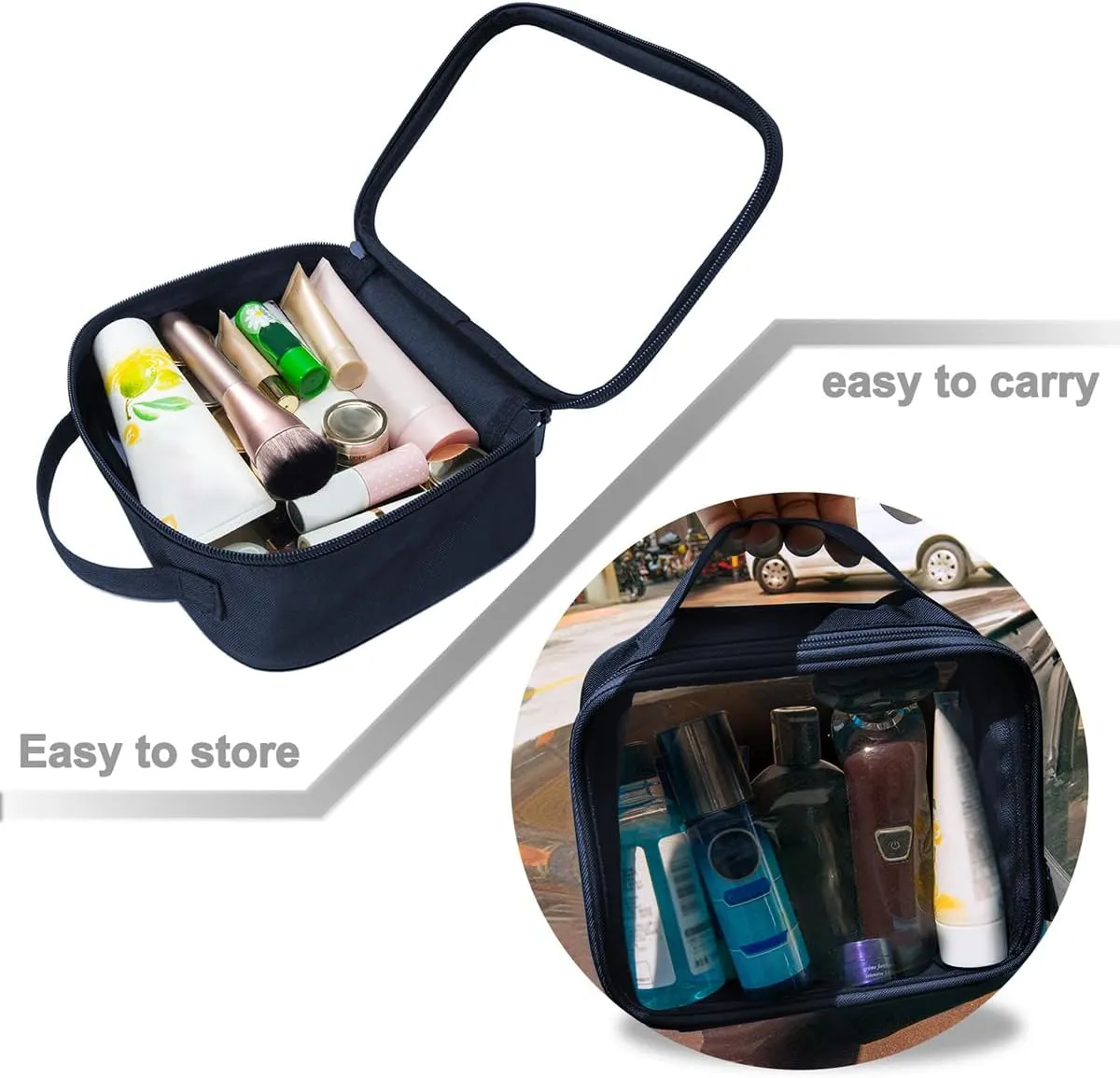 ANRUI TSA Approved Toiletry Bag,Clear Travel Bag