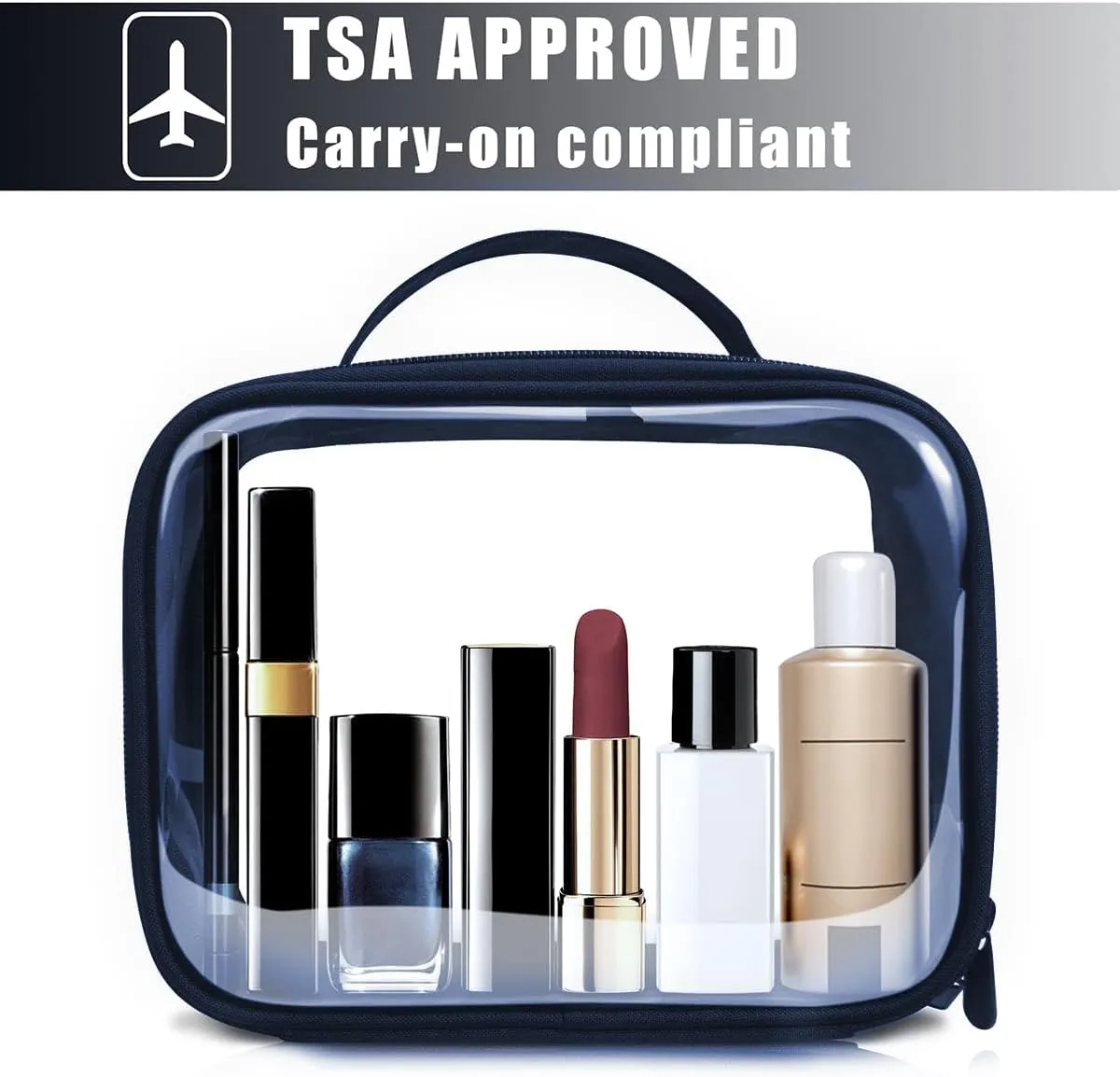ANRUI TSA Approved Toiletry Bag,Clear Travel Bag