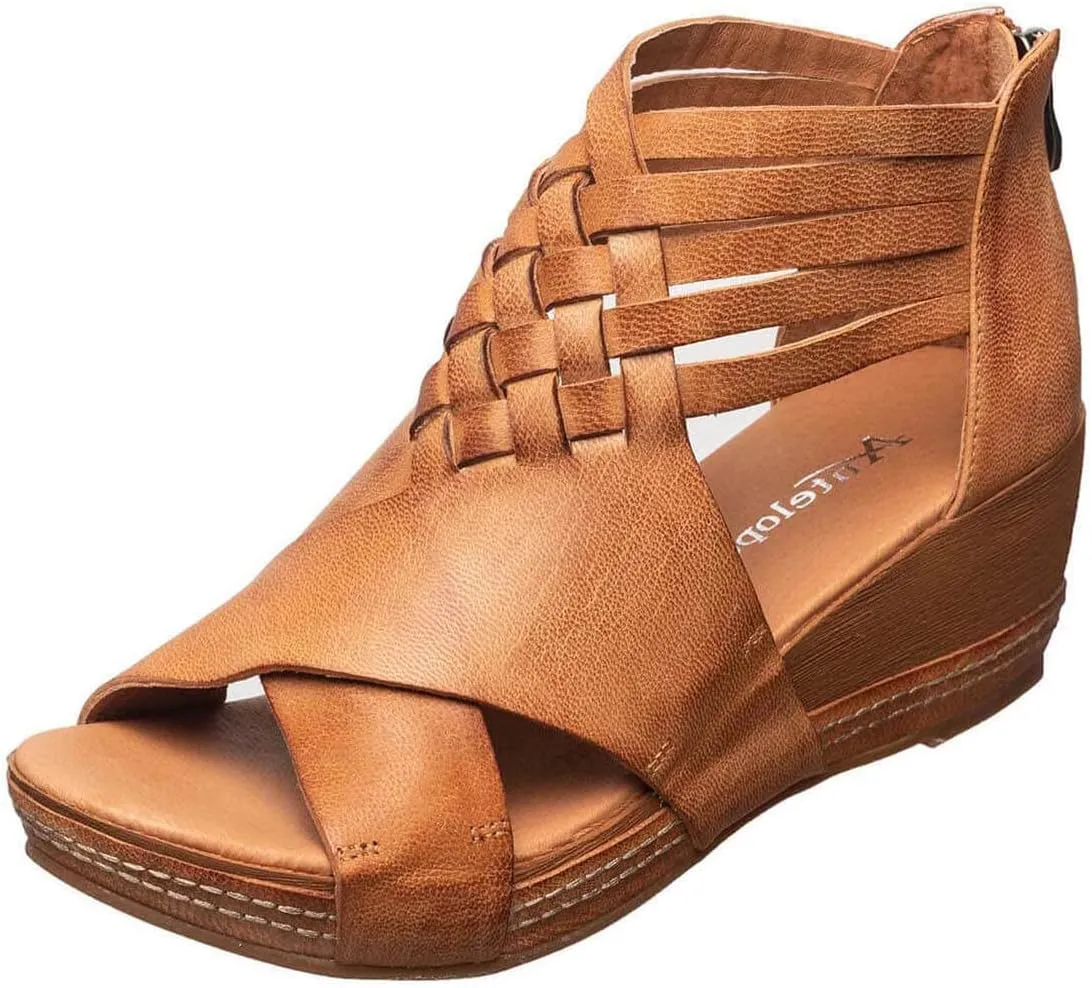 Antelope Women's Tavi Leather Wedge Sandals