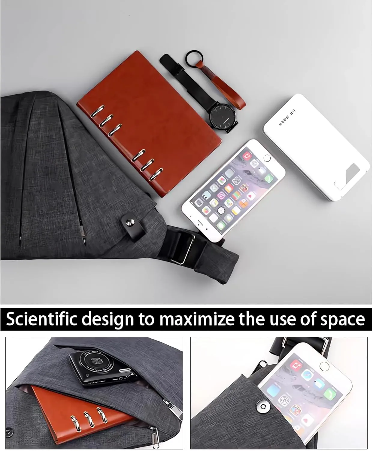 Anti Theft Travel Bag Anti-Theft Bag Slim Sling Bag Cross Body Travel Bag