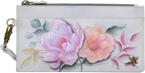 Anuschka Women’s Original Hand-Painted Leather RFID Blocking Organizer Wristlet