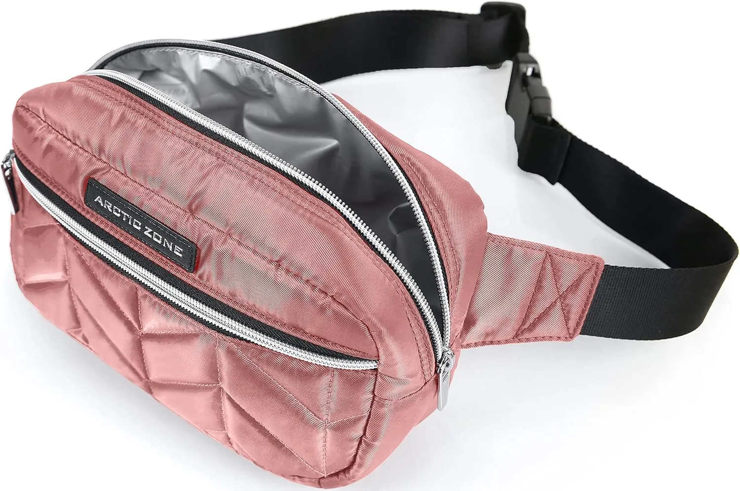 Arctic Zone Quilted Crossbody Insulated Lunch Pack - Rose Tan