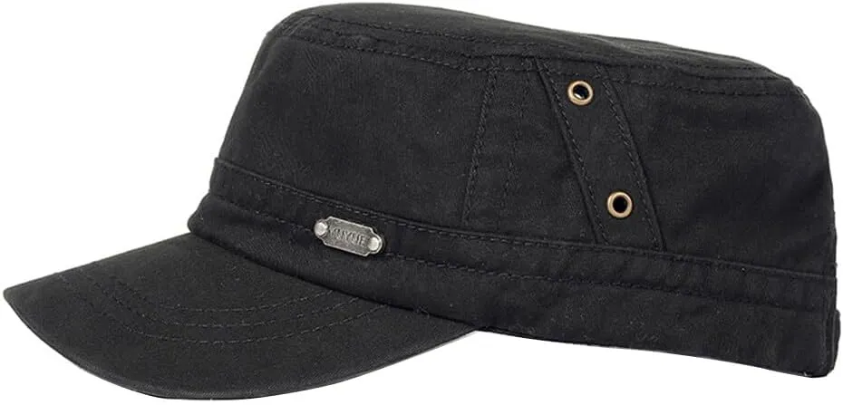 Army Cap Flat Top Adjustable Fisher Hat Military Caps Army Baseball Caps Cadet Army Cap for Men Women