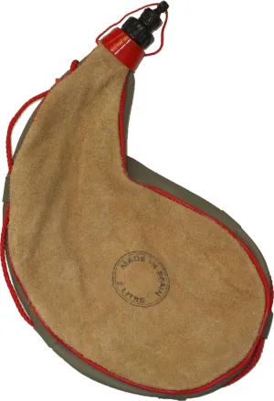 Army Universe Spanish Leather Wine Bota Large Canteen Flask Pouch Container Bag, 2 Liter