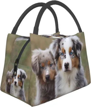 Australian shepherd Lunch Bag for women Men Insulated Lunch Box Reusable Leakproof Lunch Cooler Bag for Picnic Work