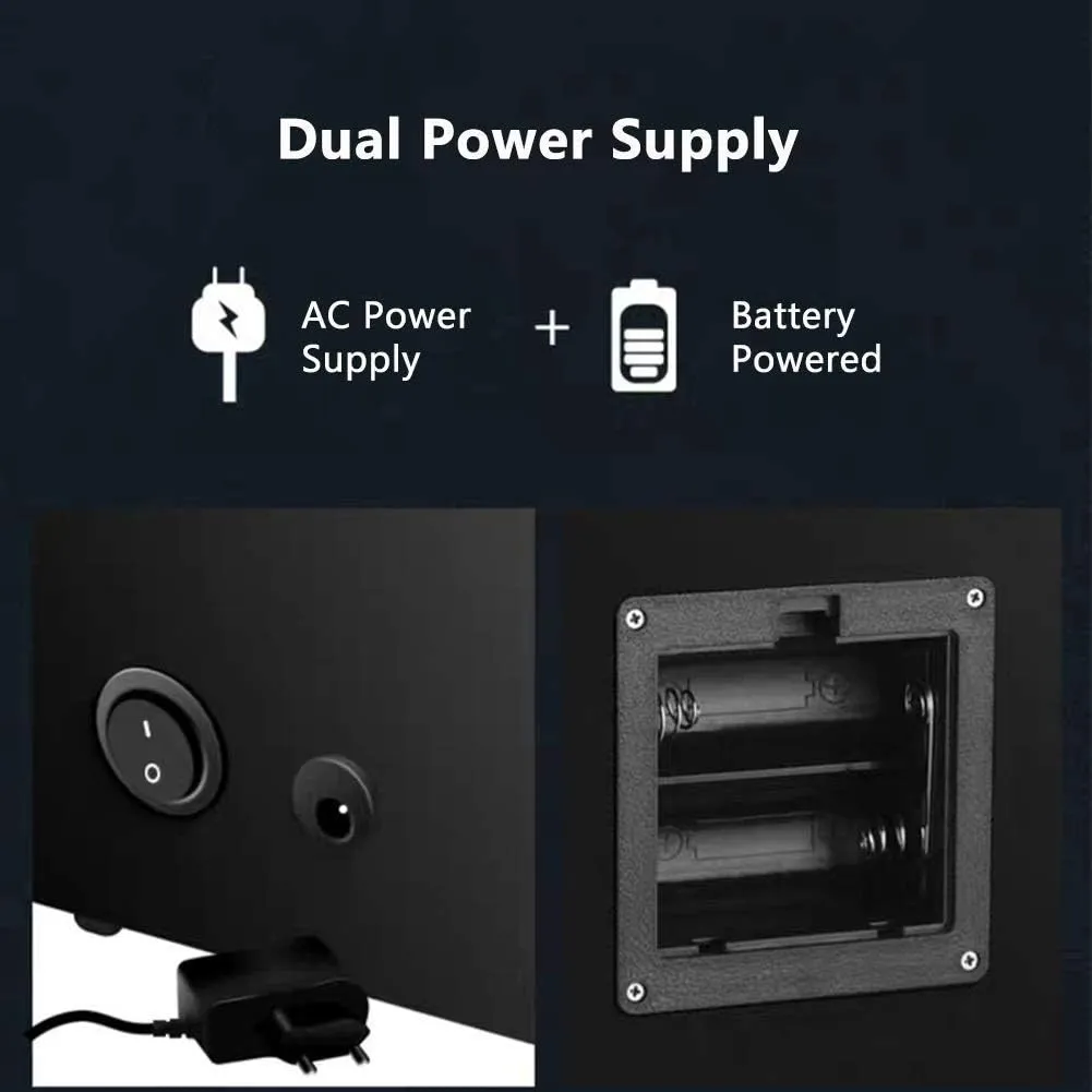 Automatic Watch Winder Box 4 6 Wood Shell Piano Paint Exterior 4 Rotation Modes Dual Power Supply Quiet Motor Beautiful Home,Black