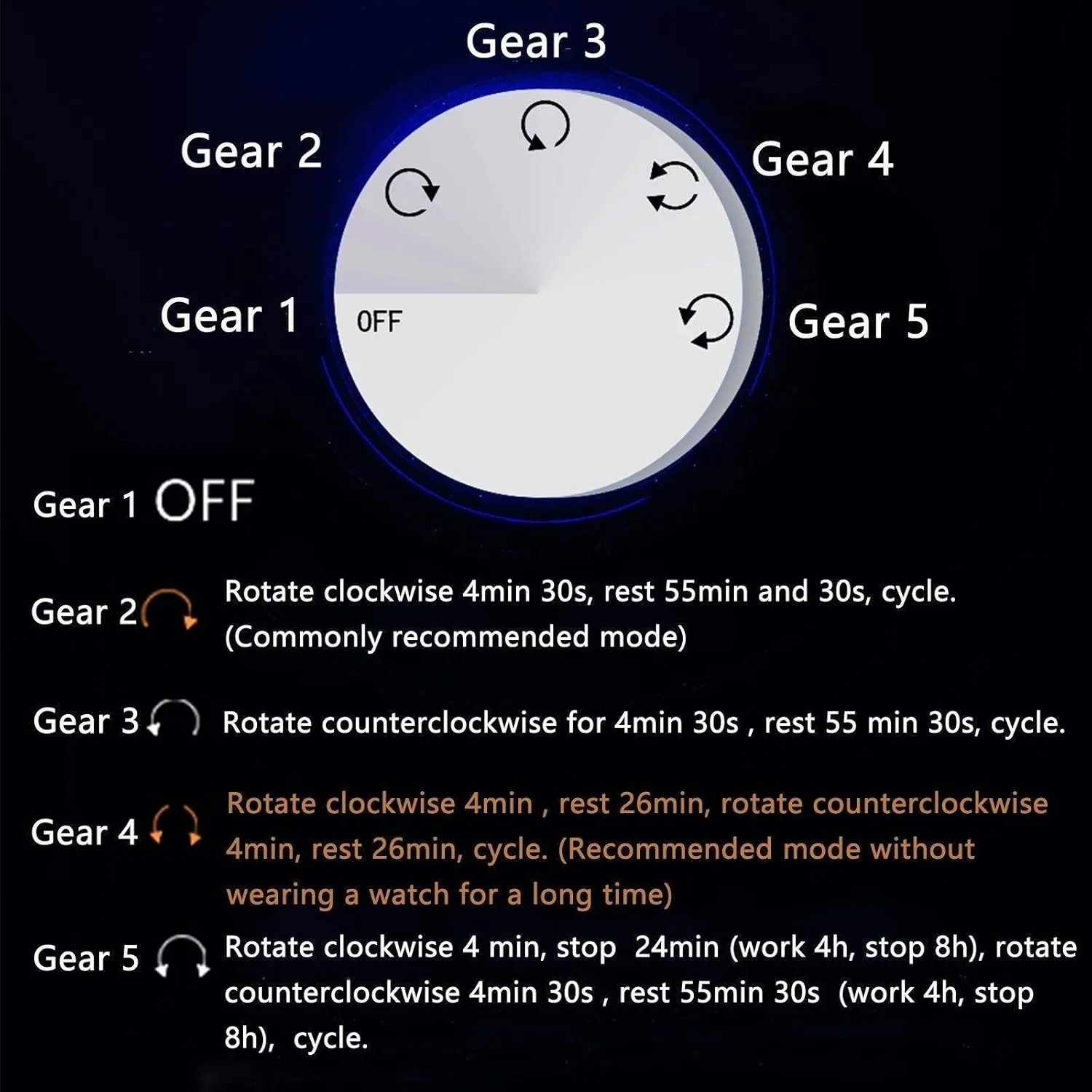 Automatic Wood Watch Winder Display Box 2 3 Storages With Blue Led Light Fit Women Men Watches 5 Rotation Modes,Red White