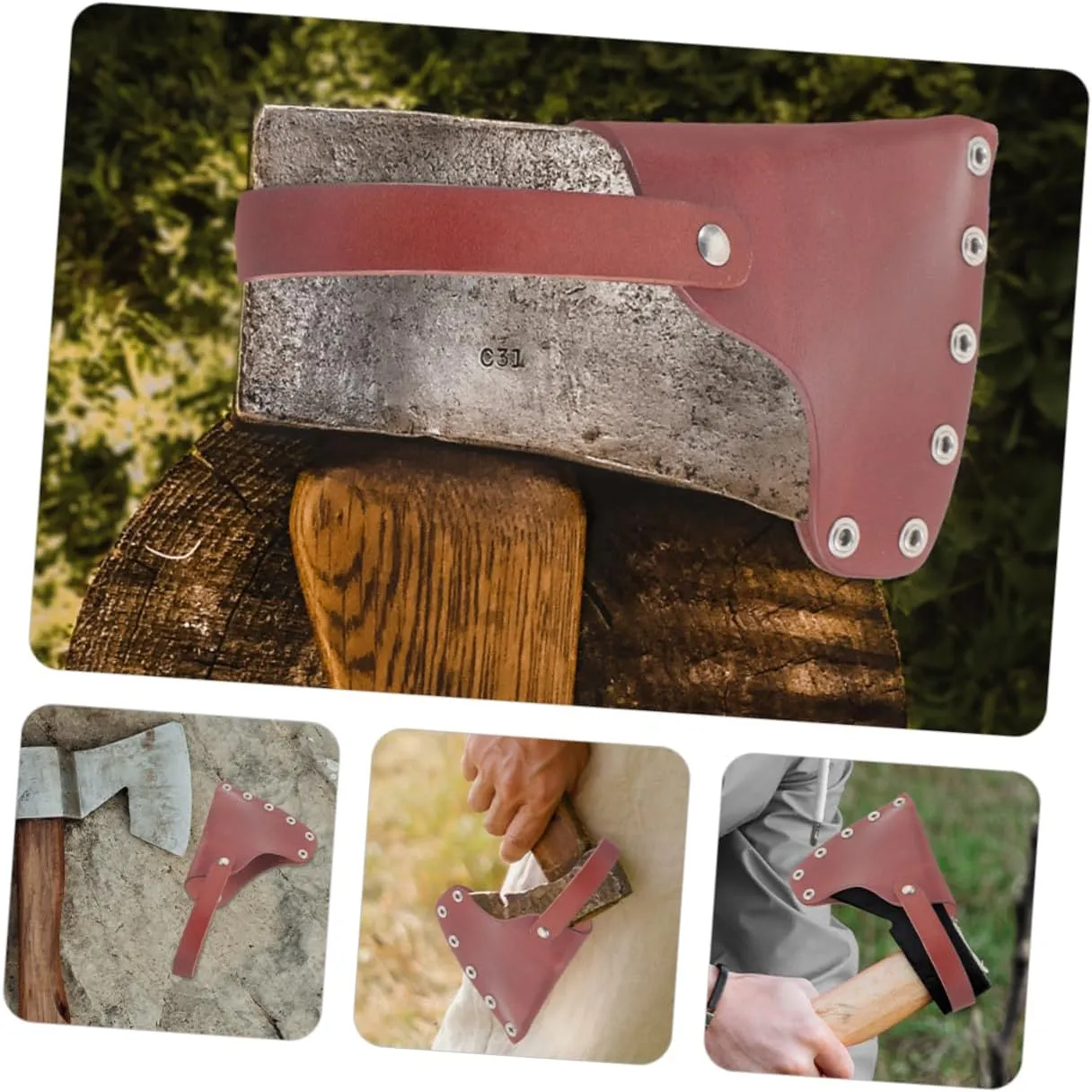 Ax Protector 3 Compartment Organizer Small Hatchet Sleeve Belt Loop Hatchet Cover Axes Camping Hatchet