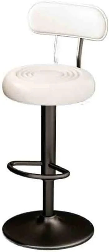 Bar Chair Lift 61-81cm Swivel Bar Stool Multifunctional High Stool Bar High Back Chair Bar Stools(White)