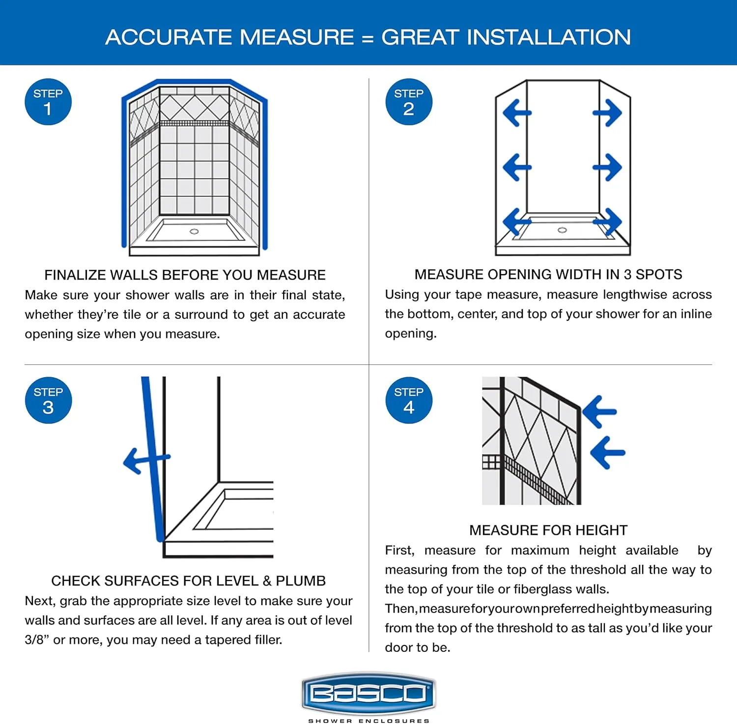 Basco Armon 26.625 to 28.125 in. width, Semi-Frameless Pivot Shower Door, AquaglideXP Clear Glass, Silver Finish