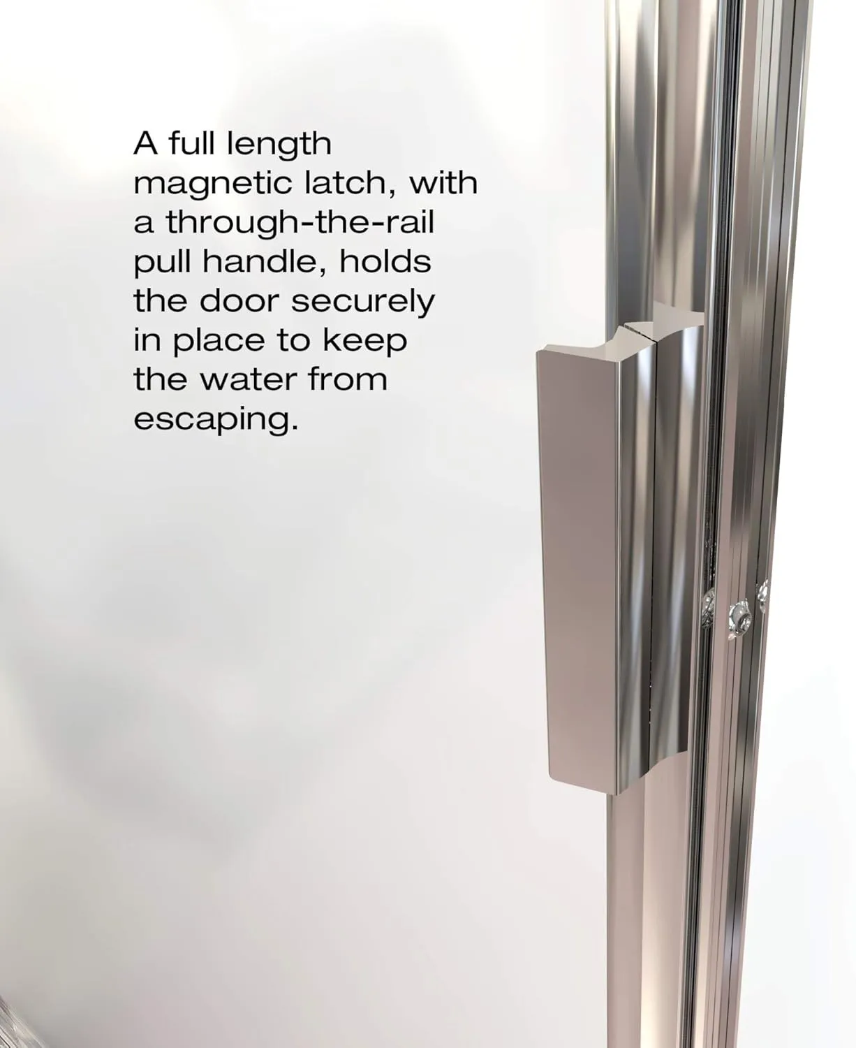 Basco Sopora 31.125- 32.875 in. Width, Pivot Shower Door, Clear Glass, Chrome Finish
