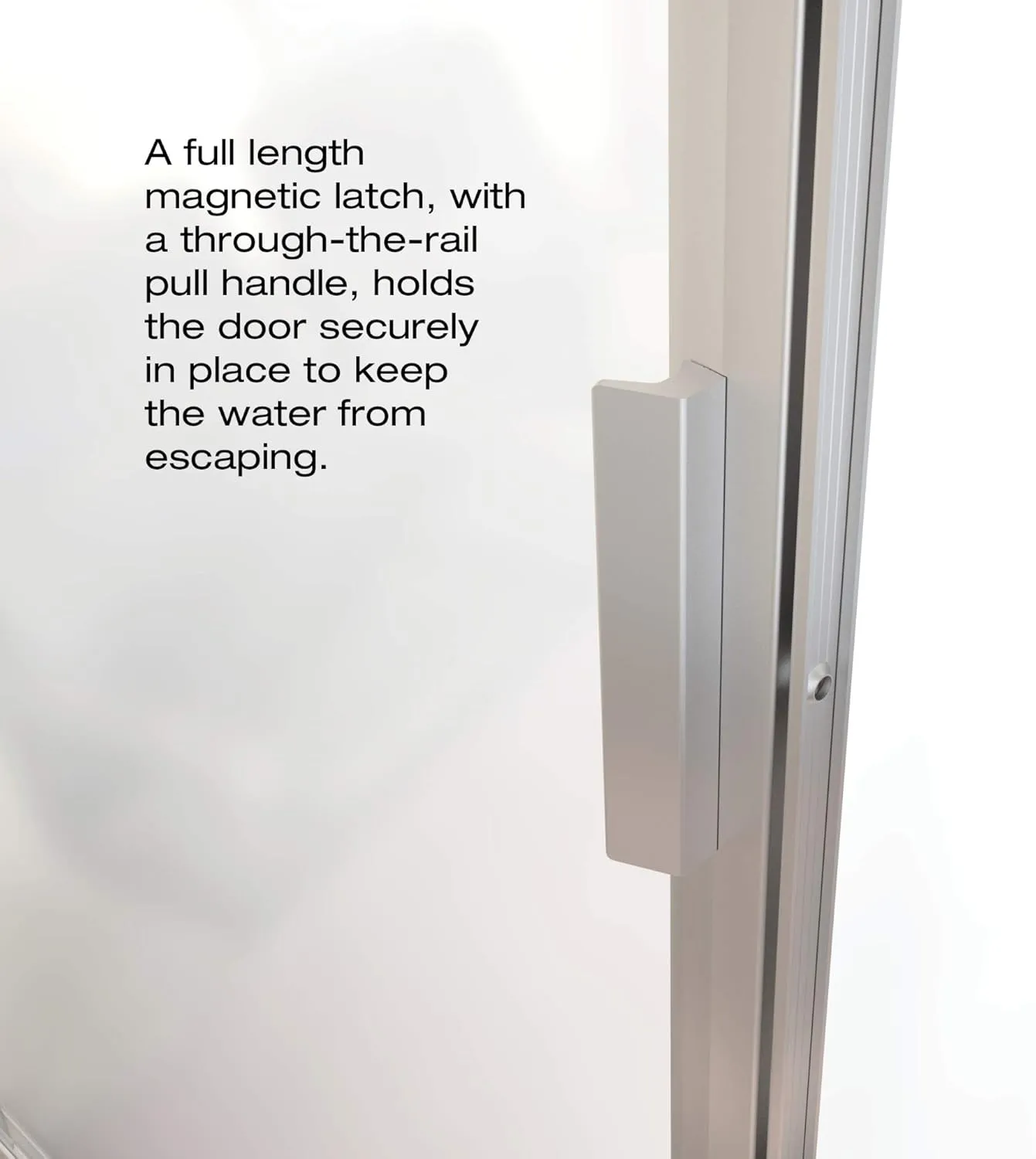Basco Sopora 32.75- 34.5 in. Width, Pivot Shower Door, Obscure Glass, Brushed Nickel Finish