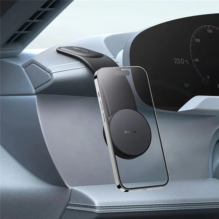 BASEUS Primetrip C02 Air Magnetic Car Mount Bendable Mobile Phone Holder Bracket, Adhesive Version
