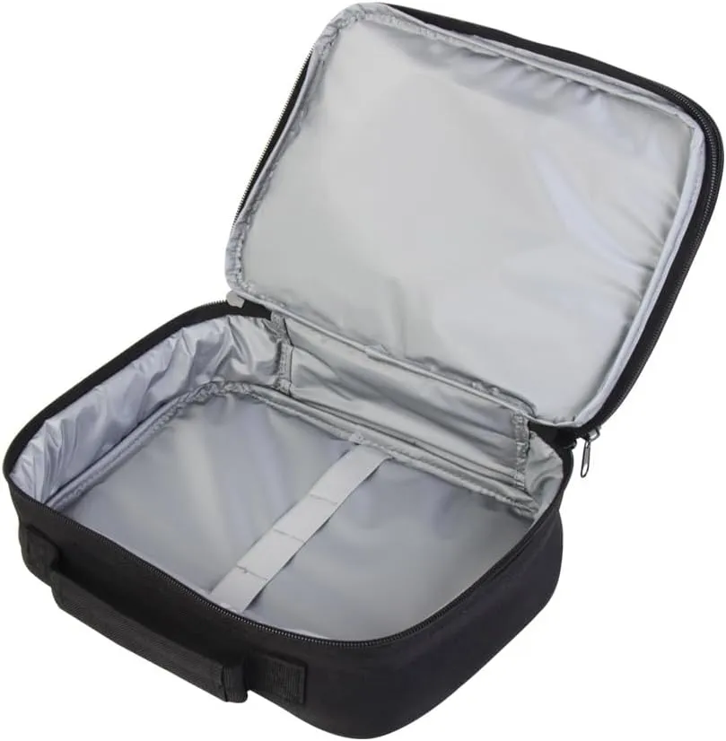 Basketball Print Portable Lunch Bag without Shoulder Strap, Reusable Insulated Lunch Box Cooler Bag for Kids Boys Girls