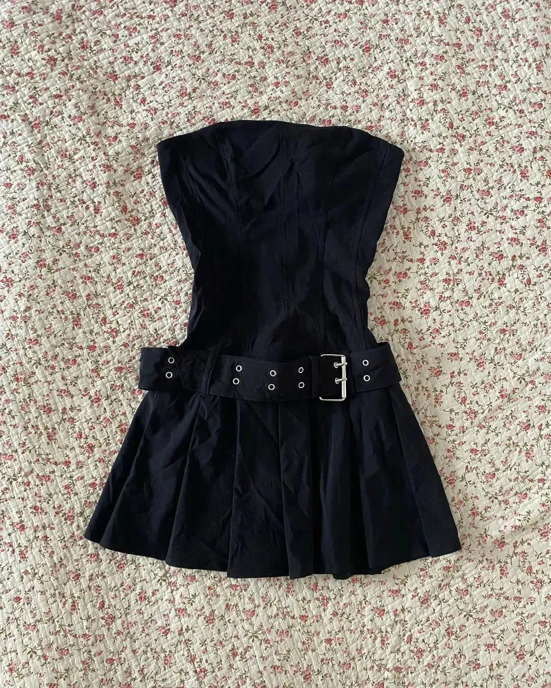 Belted Corset Mini Dress