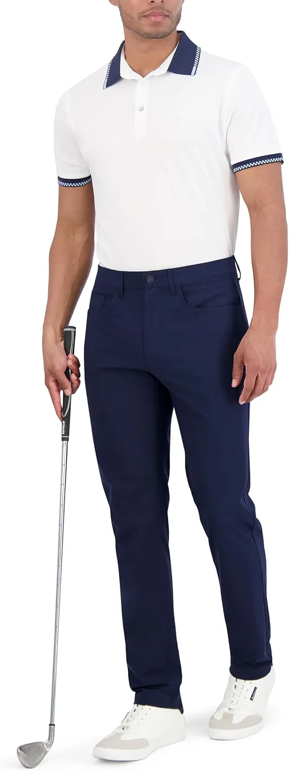 Ben Sherman Men's Performance Golf Four-Way Stretch, Quick-Dry, Wrinkle-Resistant Casual Pants, Grip Waistband