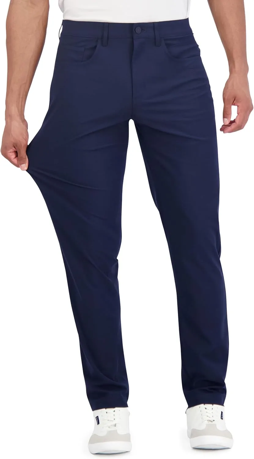 Ben Sherman Men's Performance Golf Four-Way Stretch, Quick-Dry, Wrinkle-Resistant Casual Pants, Grip Waistband