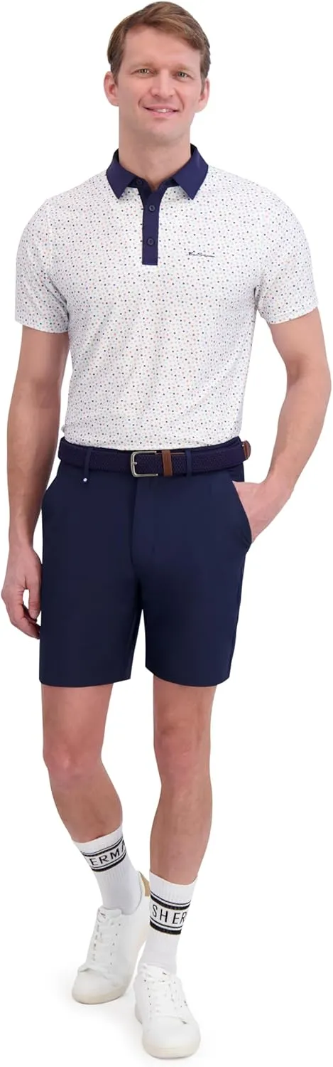 Ben Sherman Men's Performance Luxury Golf Polo Shirt– Stretch & Buttery Soft Fabric, Athletic Fit