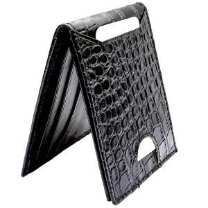 Bi Fold card holder croc pattern with 13 c/c
