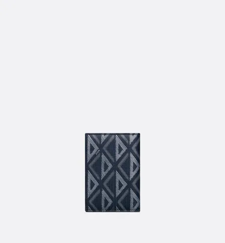 Bi-Fold Card Holder • Navy Blue CD Diamond Canvas