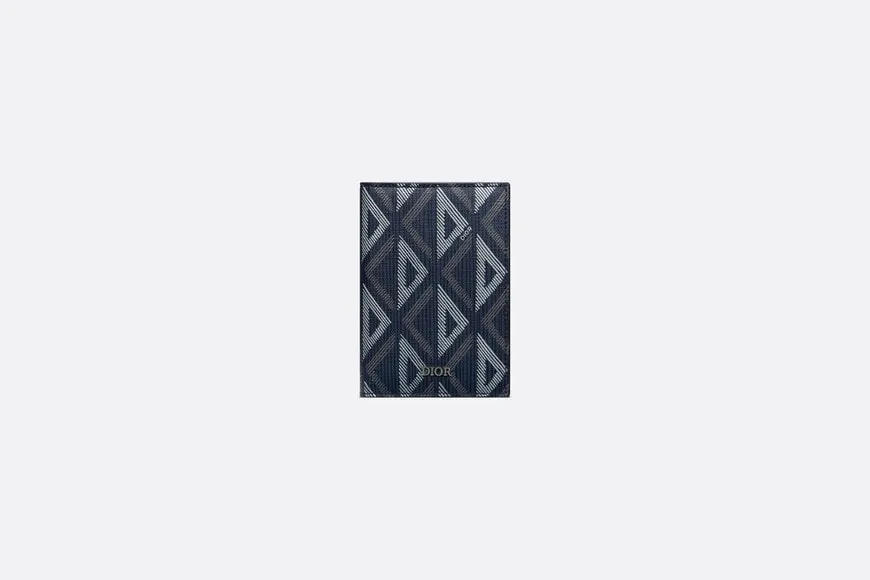 Bi-Fold Card Holder • Navy Blue CD Diamond Canvas