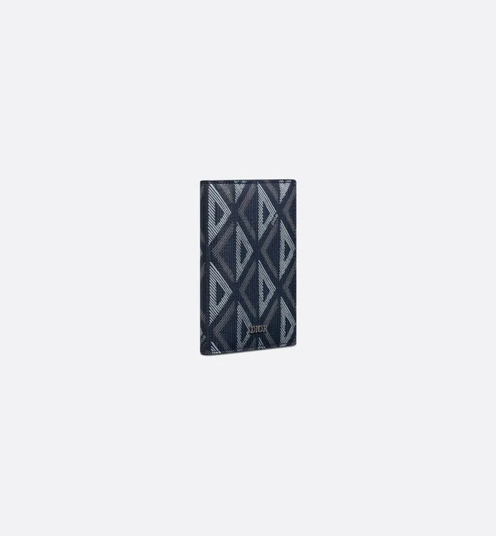 Bi-Fold Card Holder • Navy Blue CD Diamond Canvas