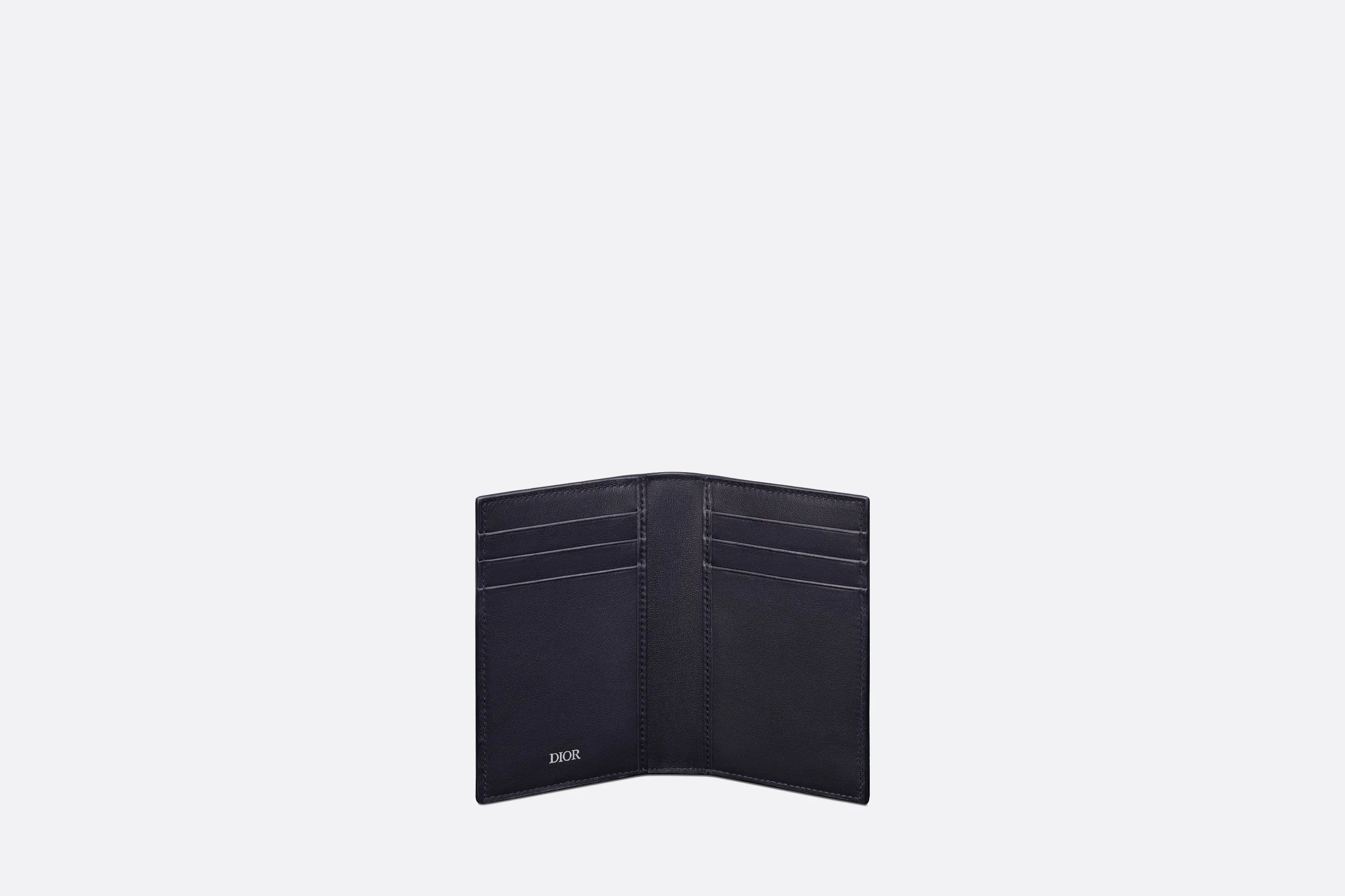 Bi-Fold Card Holder • Navy Blue CD Diamond Canvas