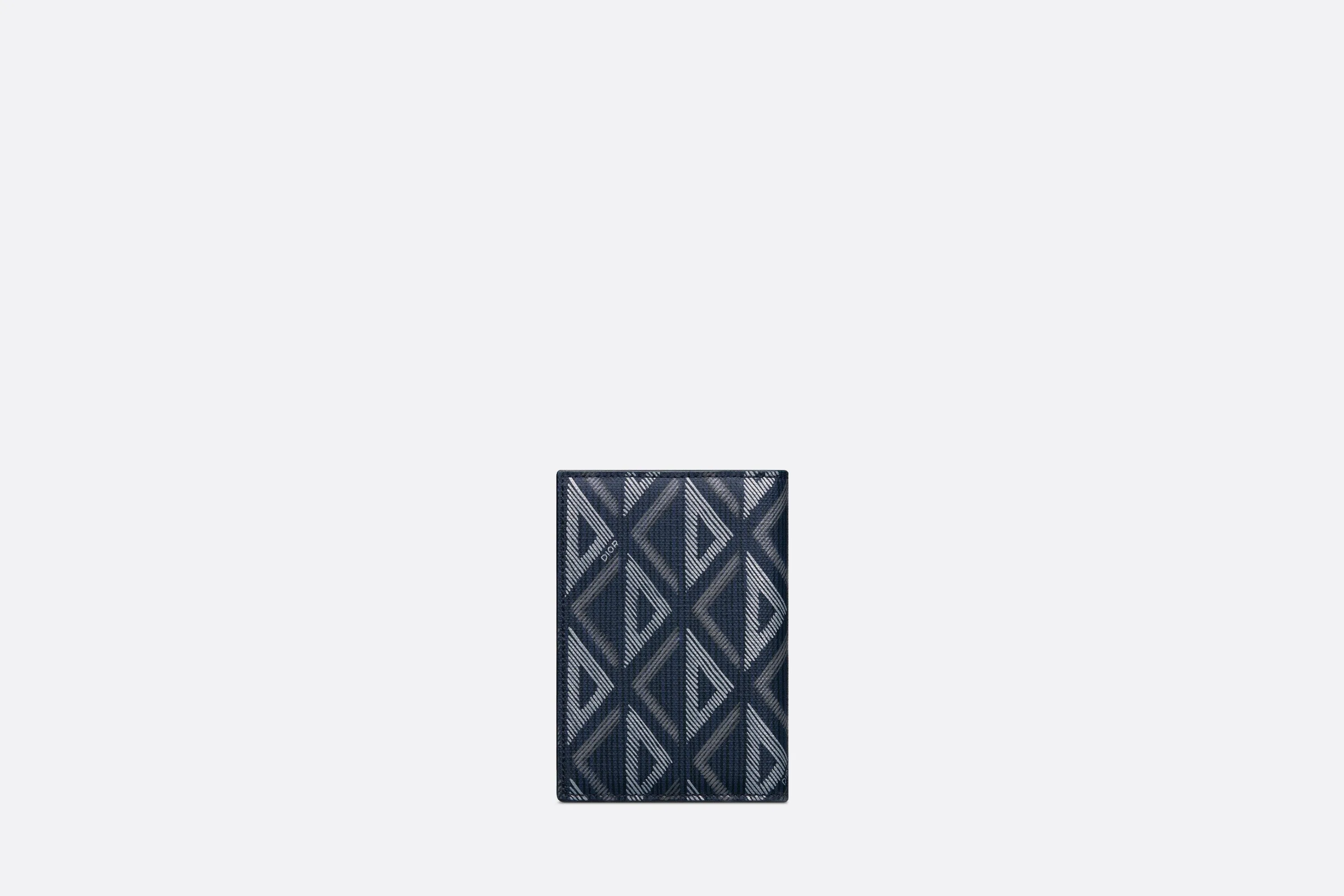 Bi-Fold Card Holder • Navy Blue CD Diamond Canvas
