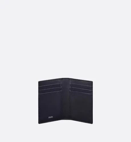 Bi-Fold Card Holder • Navy Blue CD Diamond Canvas