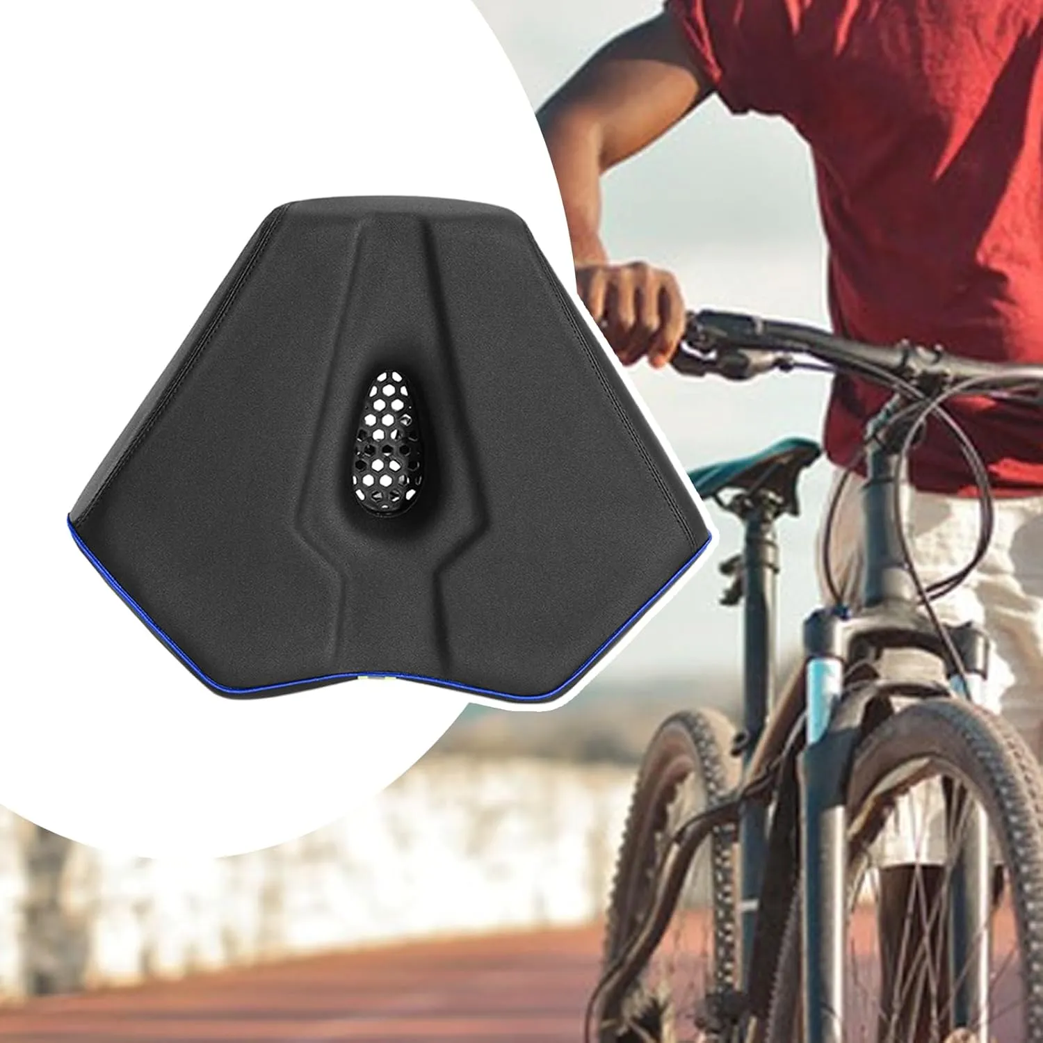 Bike Seats for Men,Bike Seat Cushion | Shock Absorbing Ergonomic Cushion, Cycling Accessories for Men Women Youth Rider Travel