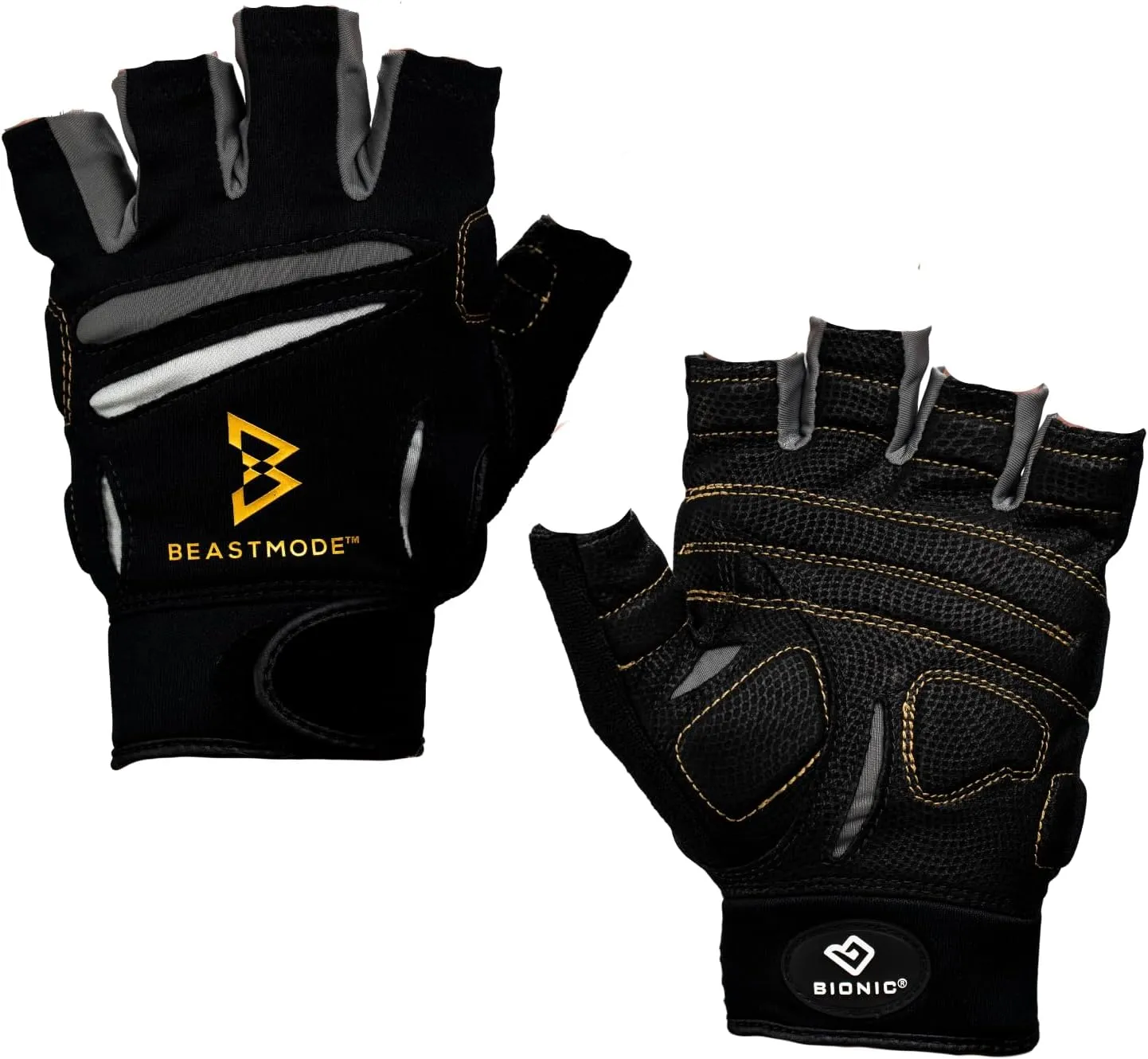 Bionic Women's Beastmode Half Finger Gym Workout Gloves