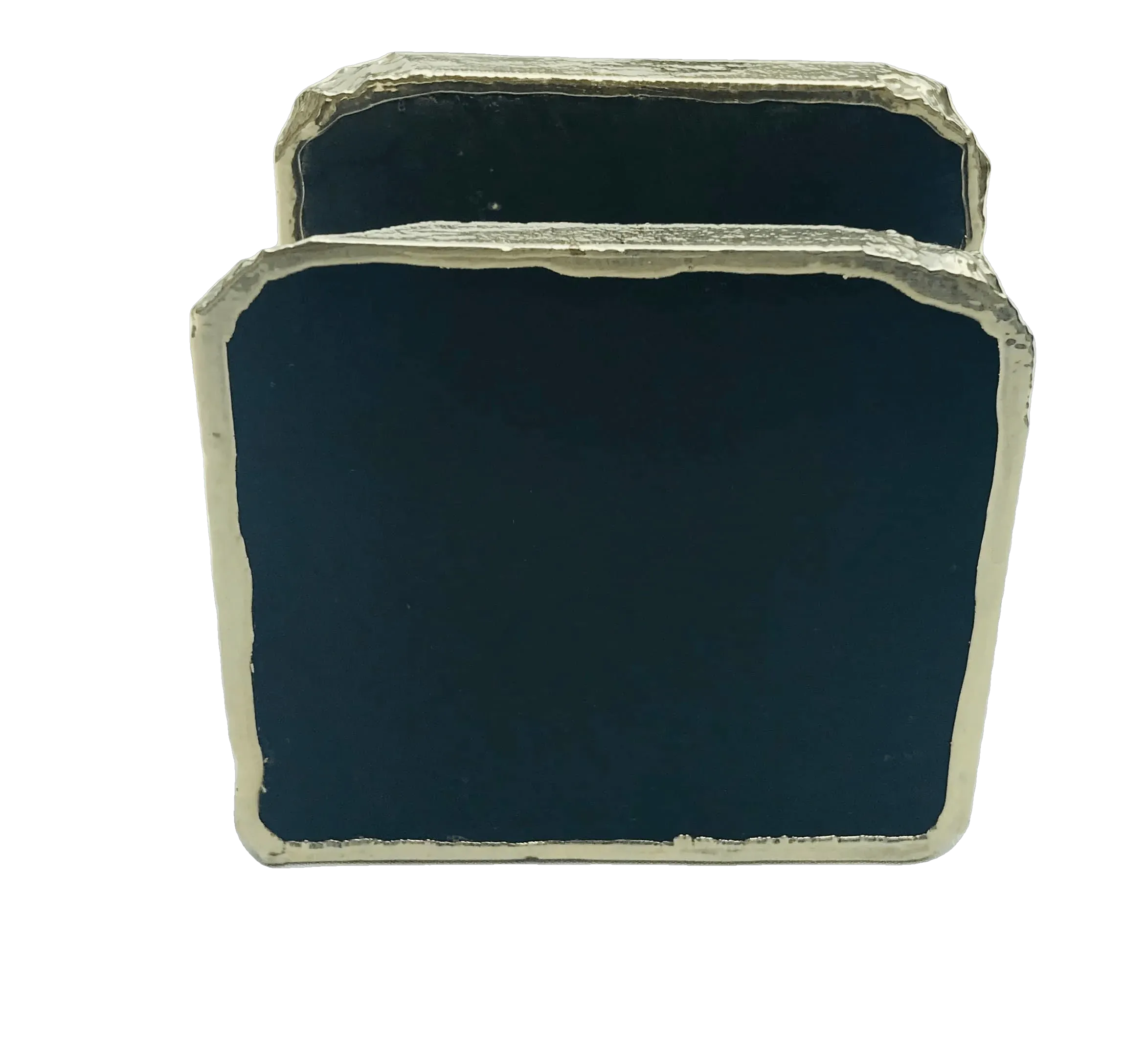 Black Agate Stone Napkin Holder