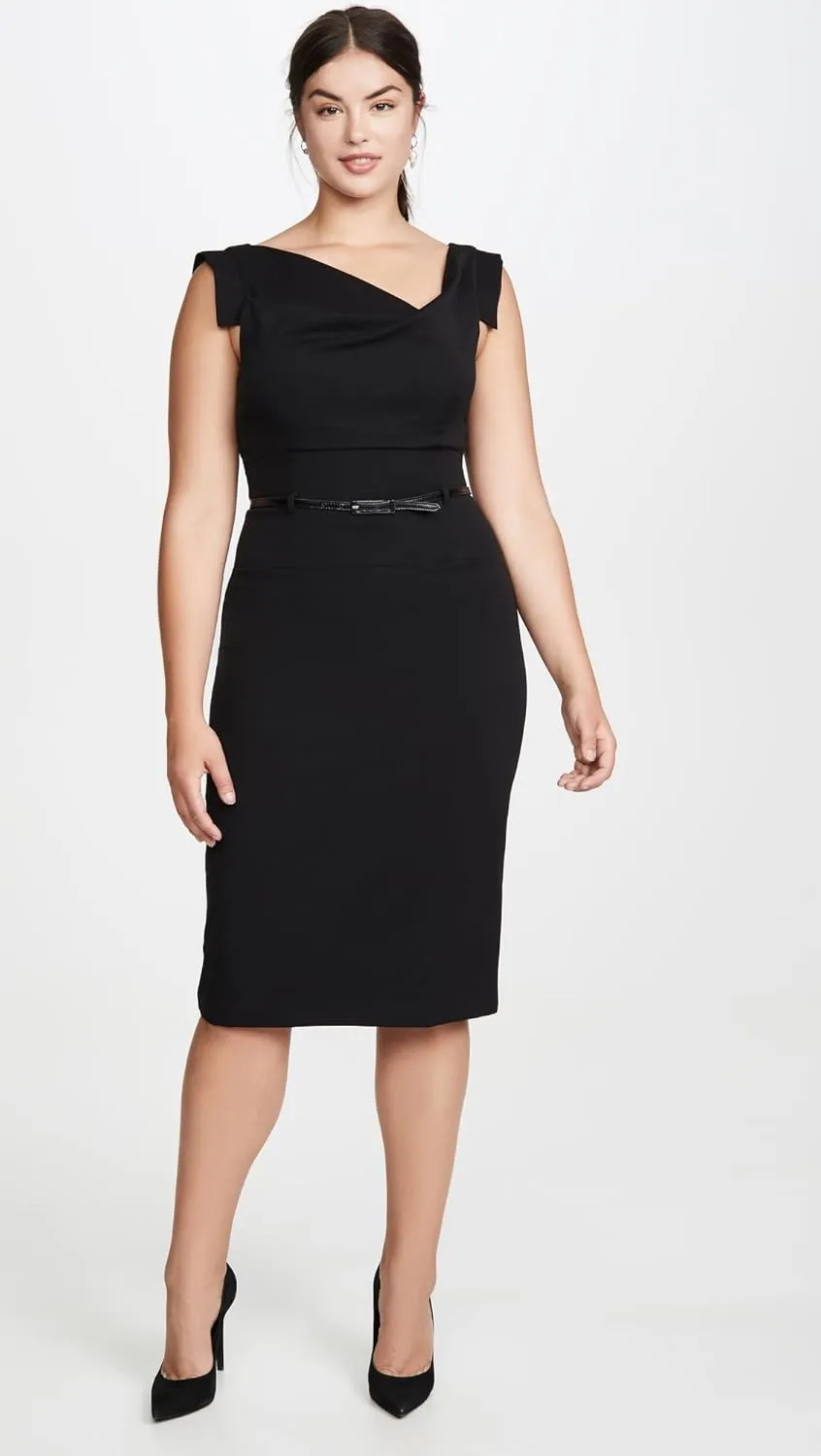 Black Halo Women's Jackie O Belted Dress
