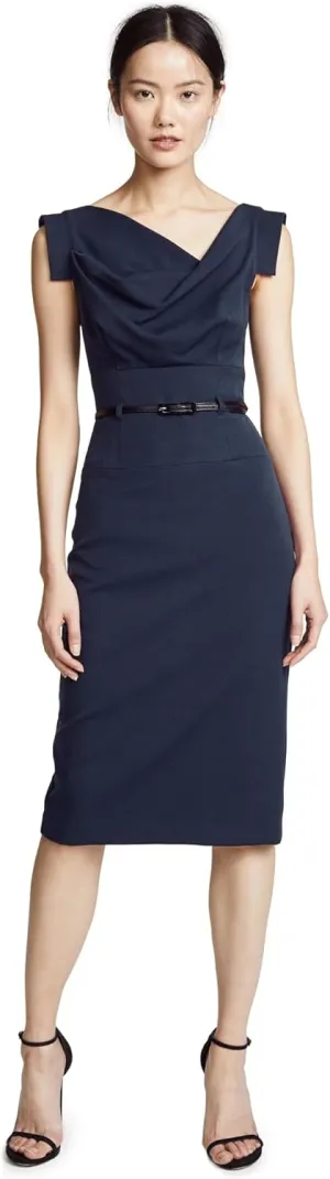 Black Halo Women's Jackie O Belted Dress