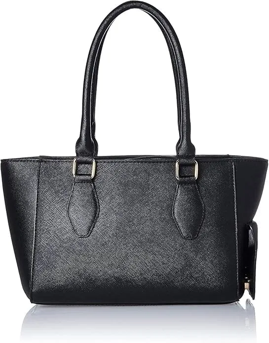 Black leather Wine Purse with Hidden Insulated Compartment Thermal insulation and waterproof
