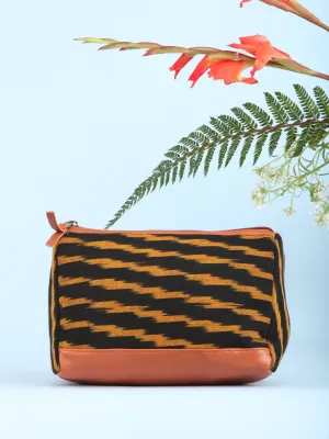 Black Mustard Ikat Utility Bag - B1604