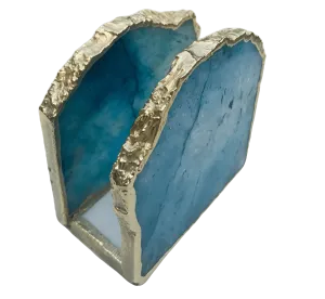 Blue Agate Stone Napkin Holder