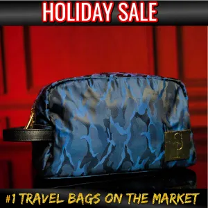 Blue Camo Nylon Toiletry (SALE)