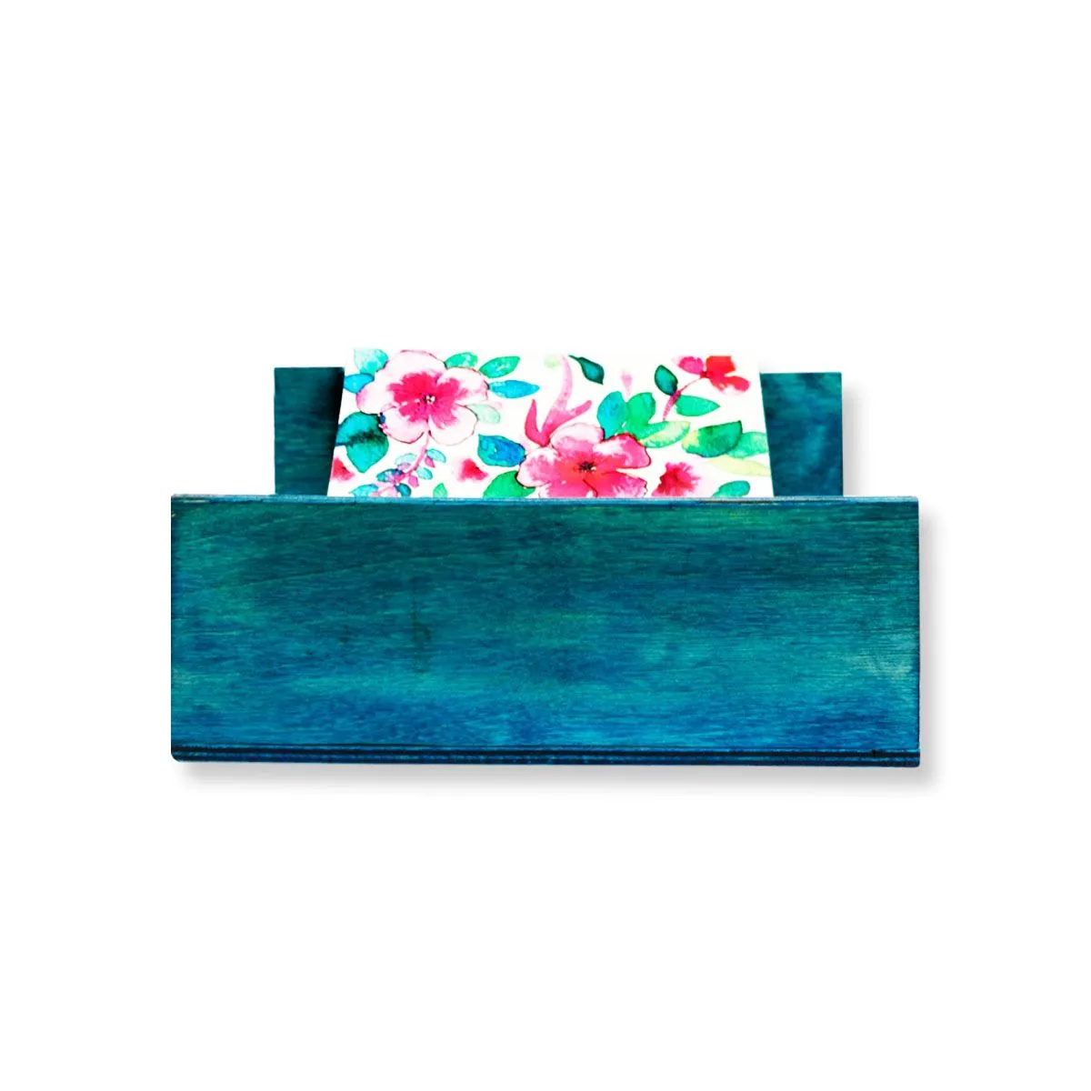Blue Flowers Tissue Holder
