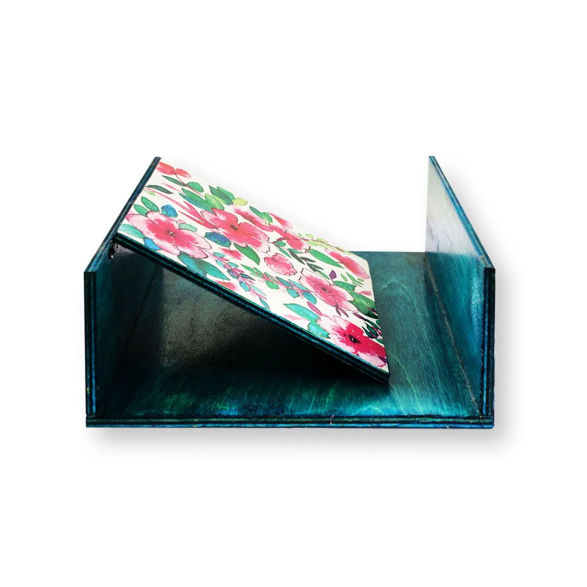 Blue Flowers Tissue Holder