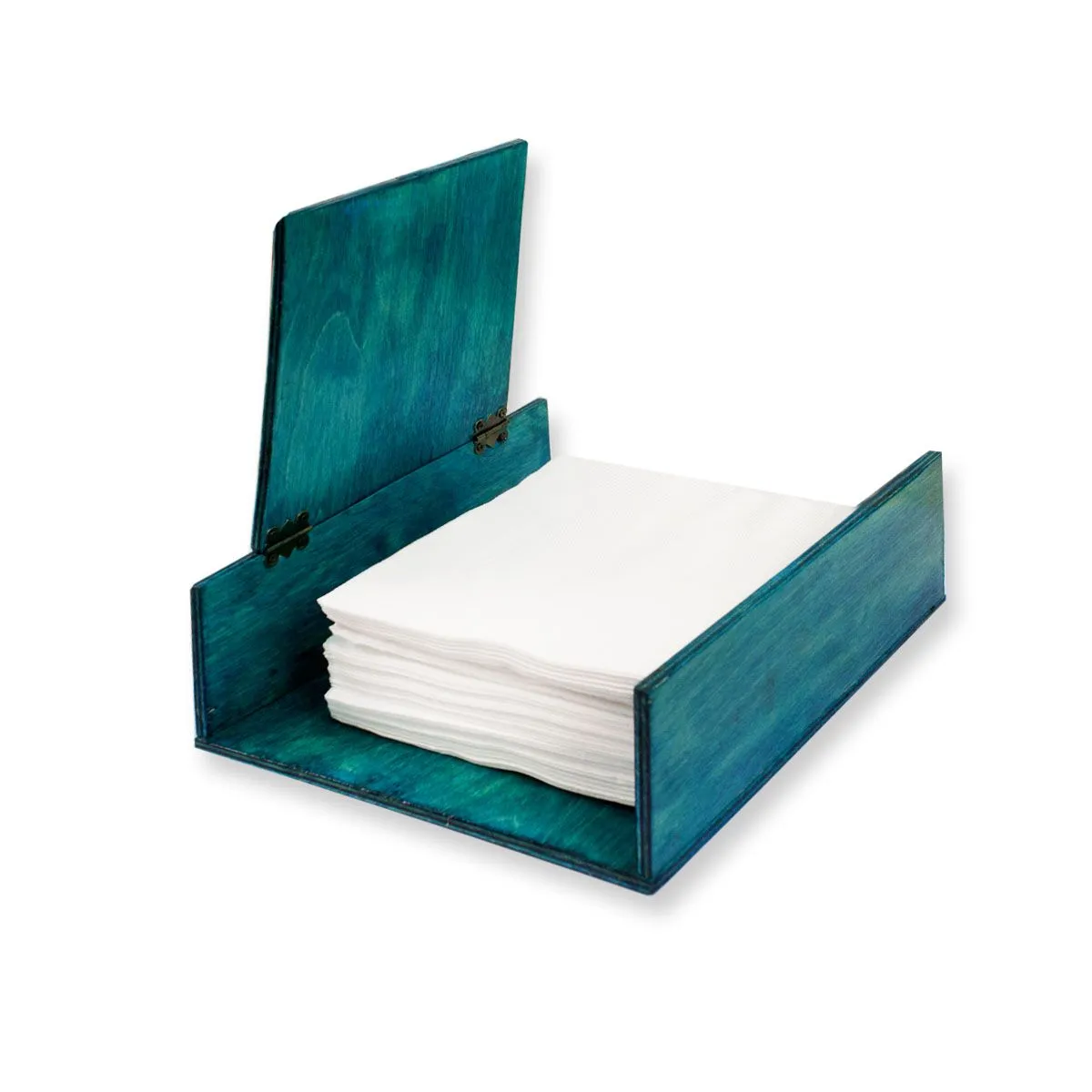 Blue Flowers Tissue Holder