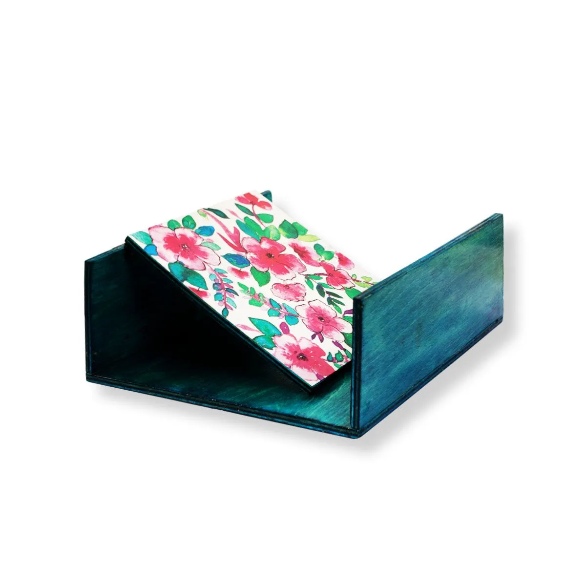 Blue Flowers Tissue Holder