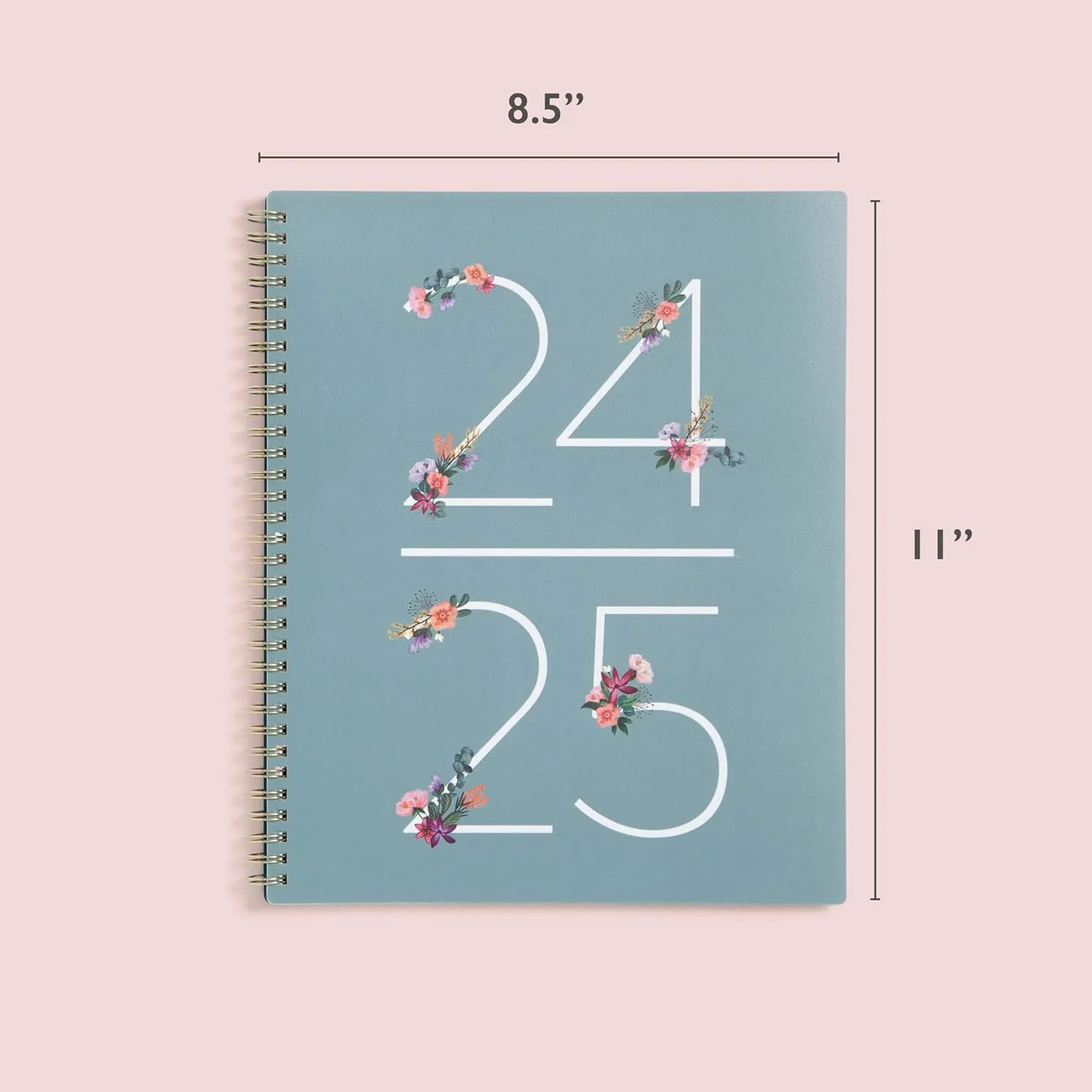 Blue Sky 2024-2025 Academic Year Weekly and Monthly Planner, 8.5” x 11”, Wirebound, Greta (136479-A25)