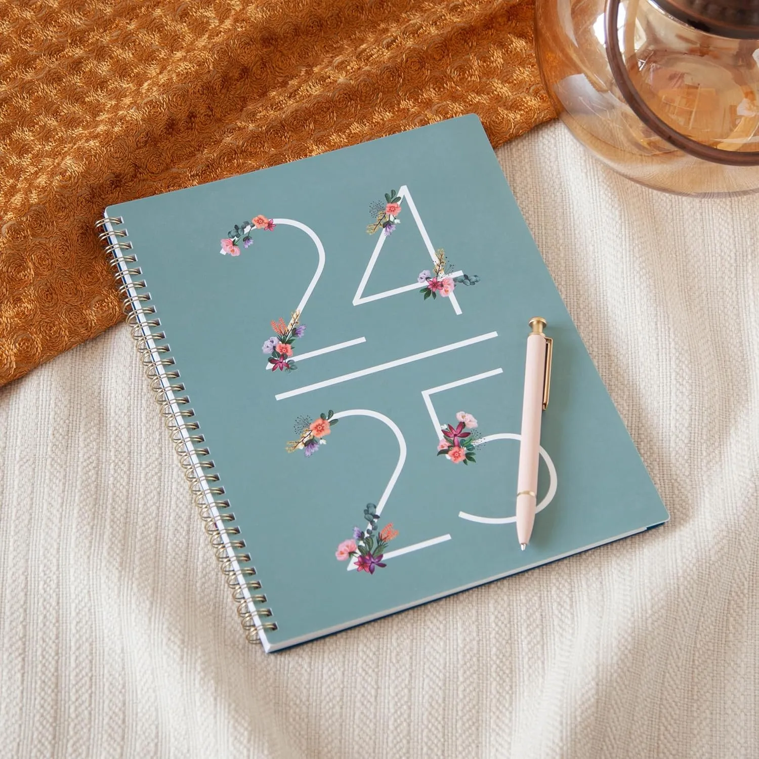 Blue Sky 2024-2025 Academic Year Weekly and Monthly Planner, 8.5” x 11”, Wirebound, Greta (136479-A25)