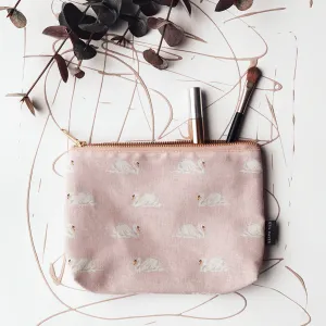 Blush Baby Swan Cosmetic   Wash Bag