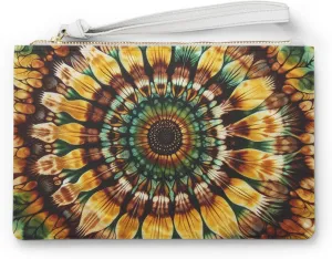 Bohemian Clutch Bag - Vibrant Tie-Dye Purse, Festival Accessory, Makeup Organizer, Summer Party Clutch