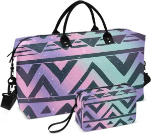 Bolaz Duffle Bag for Travel-Geometry Purple ， Easy Update Large Magnectic Sticker Refrigerator Magnets Decor Wash Machine Magnet Decals23"x26"